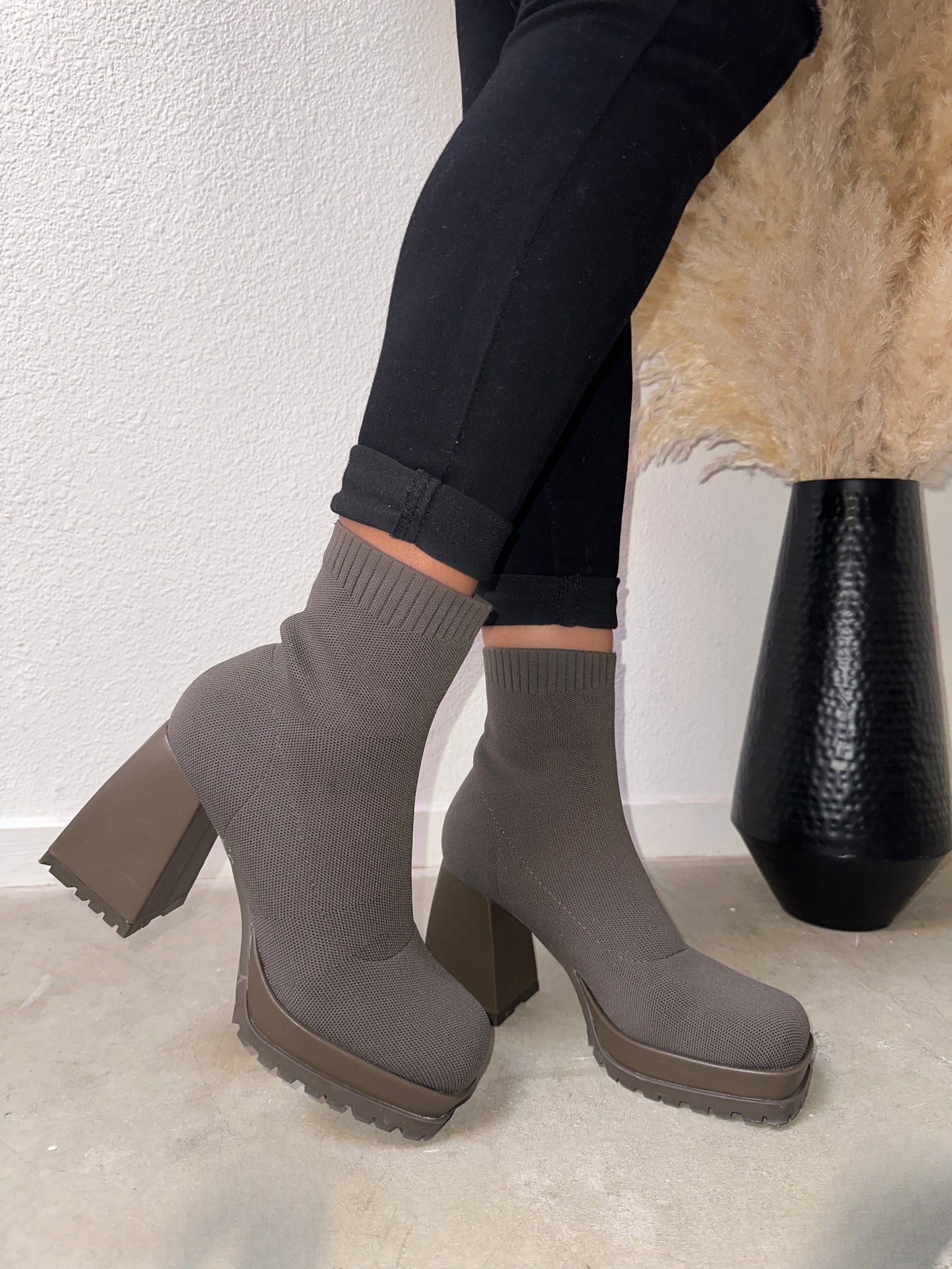Malayah Boot - Khaki (Wide Friendly)