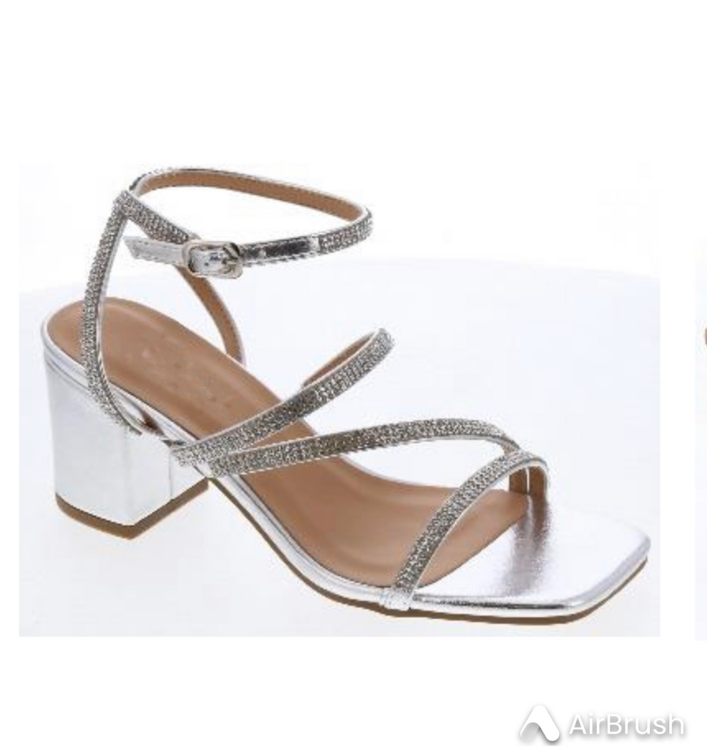 Everly Heel - Silver (Wide Width)