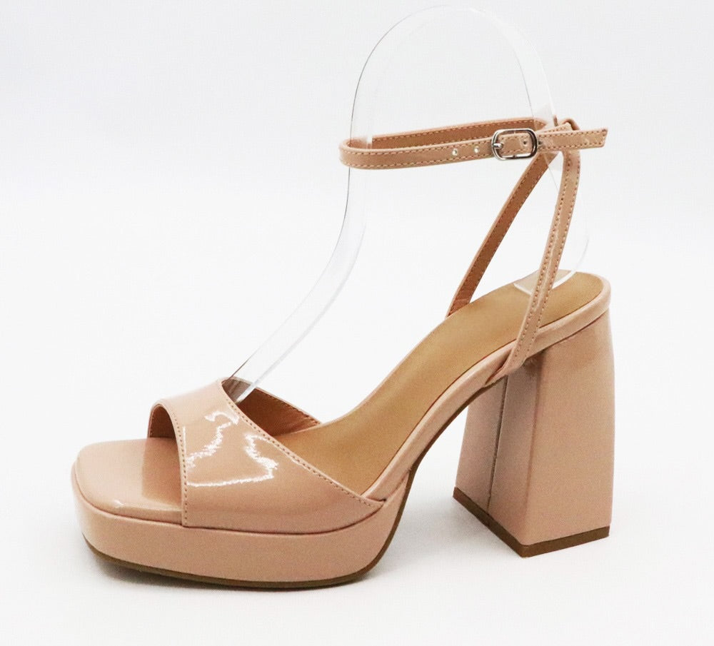 Gia Heel - Nude (Wide Friendly)