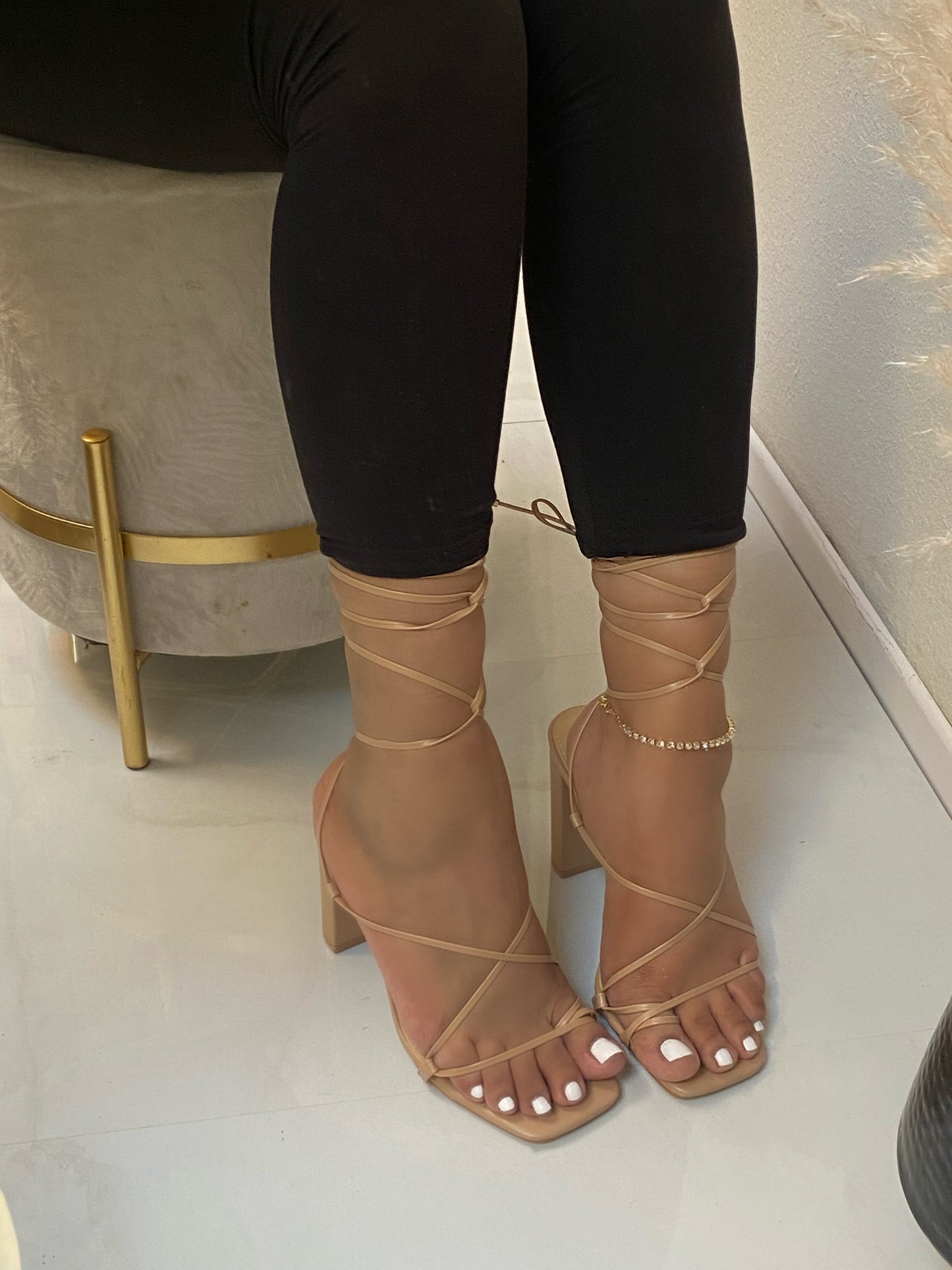 Maylene Heel - Nude (Wide Friendly)