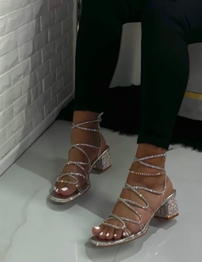 Shylah Mini Heel - Silver (Wide Friendly)