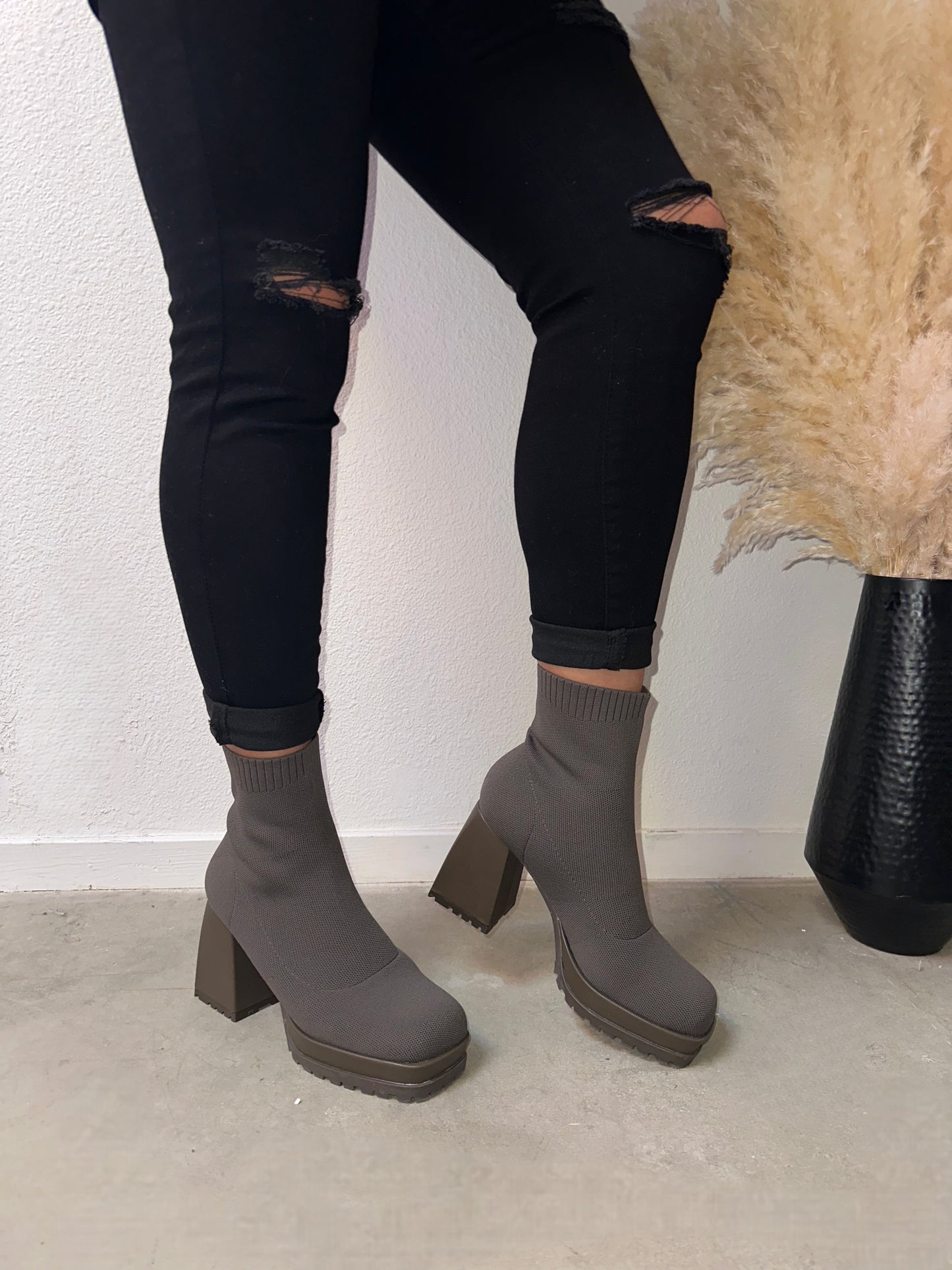 Malayah Boot - Khaki (Wide Friendly)