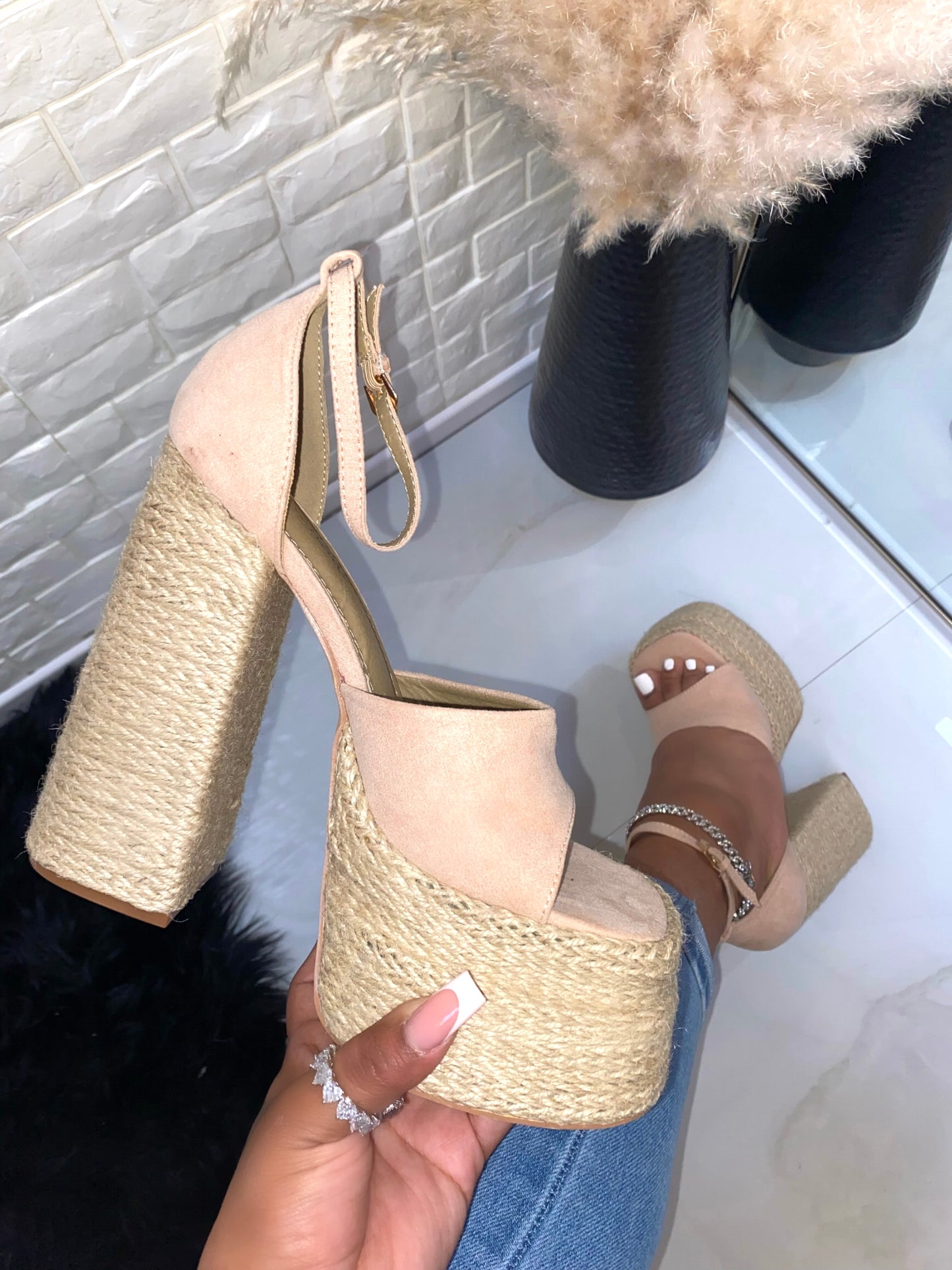 Alessio Platform - Nude (Wide Friendly)