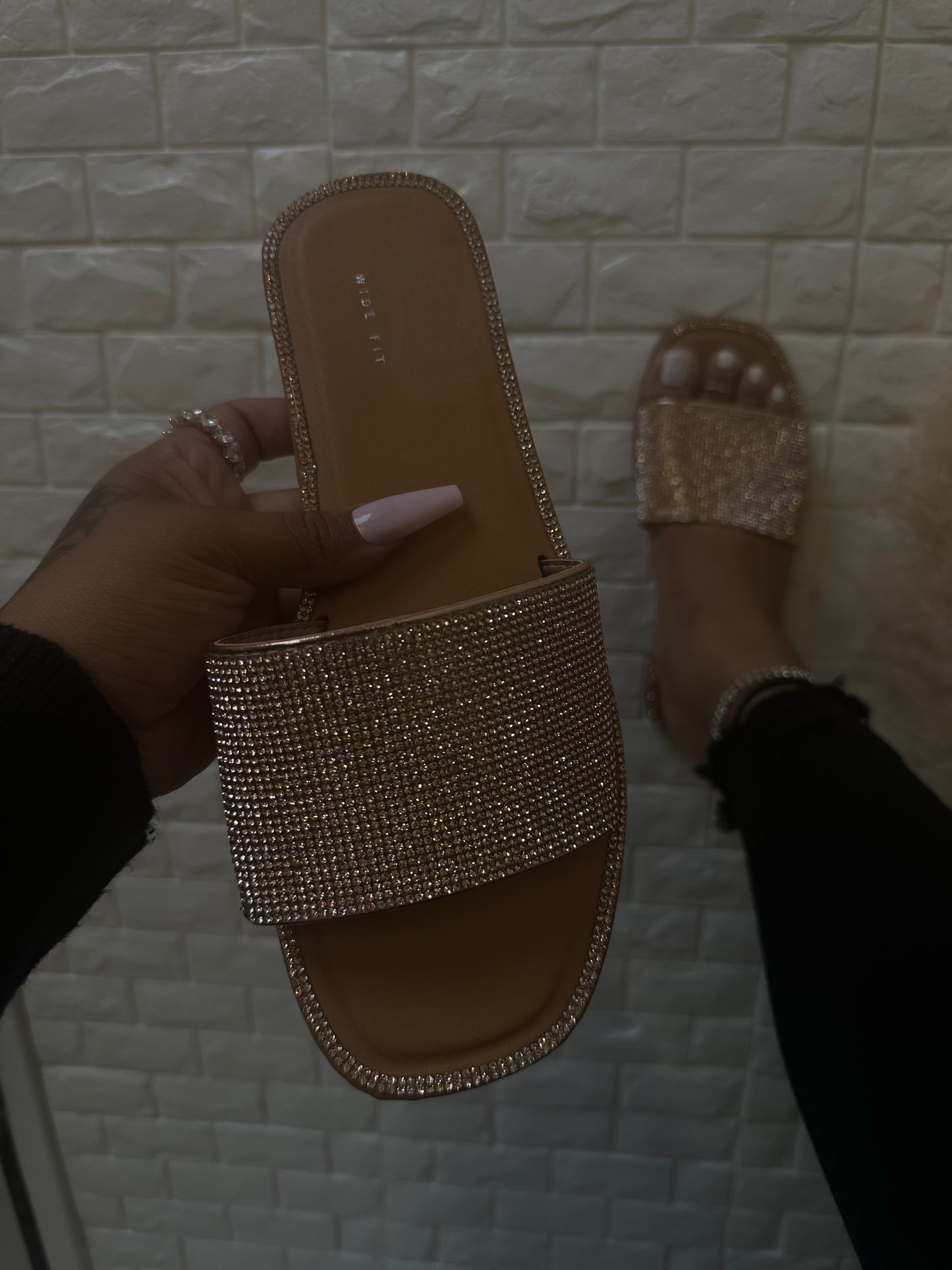 Rayene Sandal - Rose Gold (Wide Width)