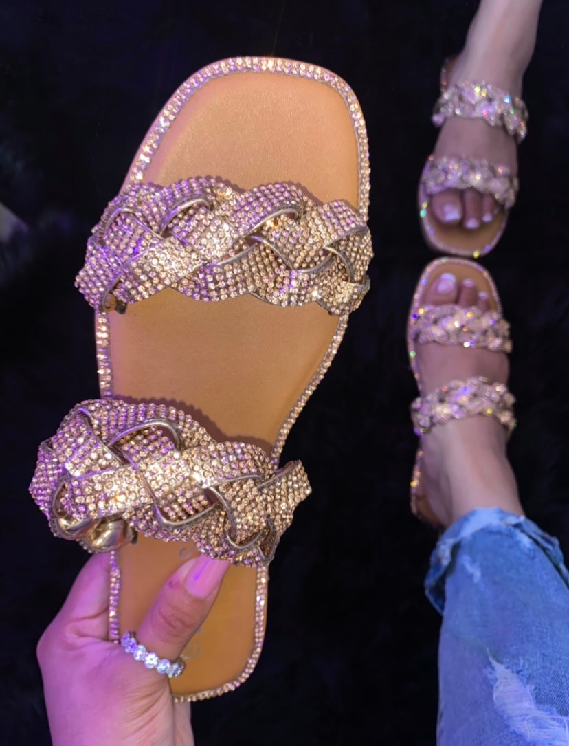 Tamara Sandal - Champagne (Wide Friendly)