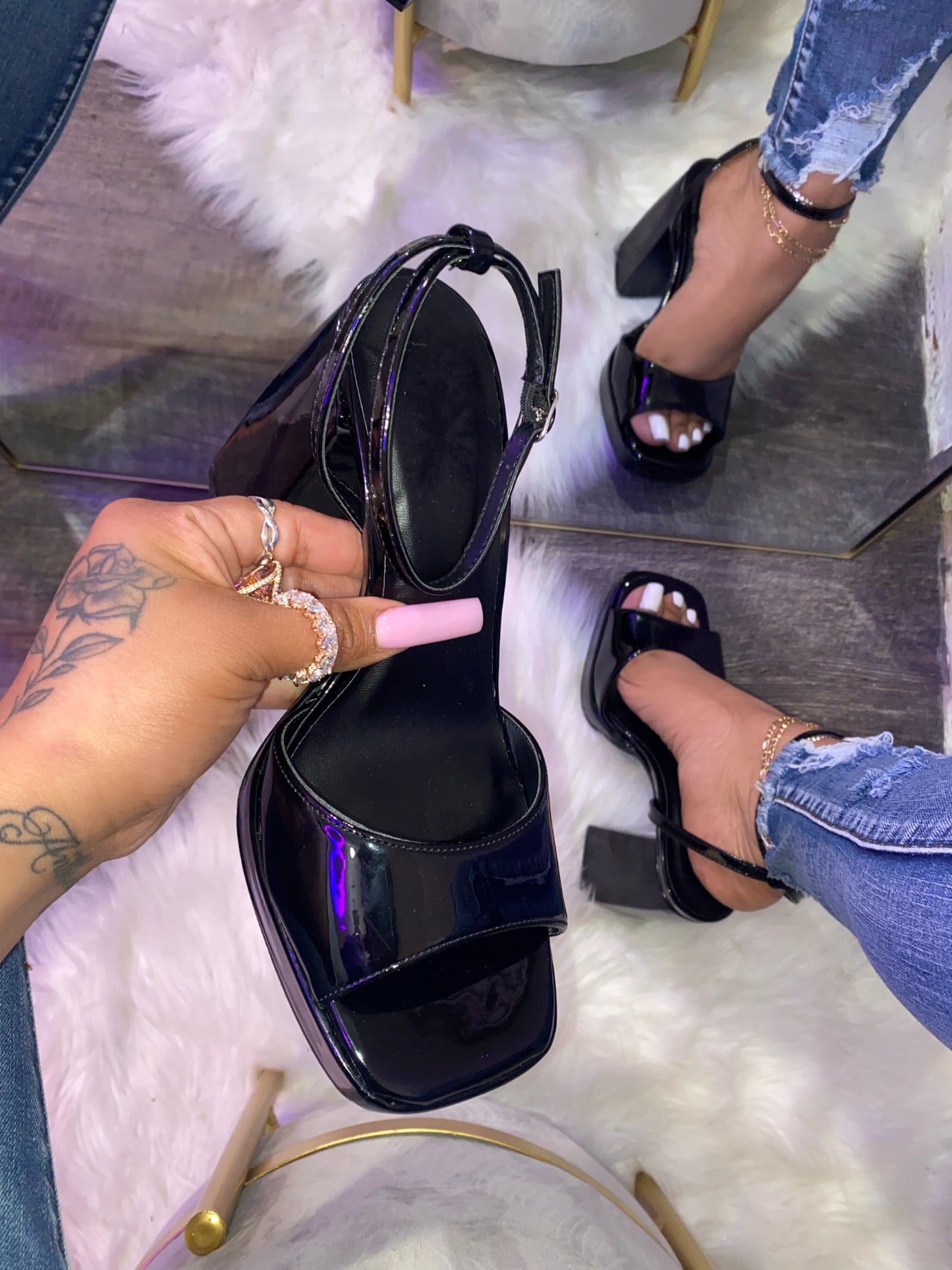 Gia Heel- Black (Wide Friendly)