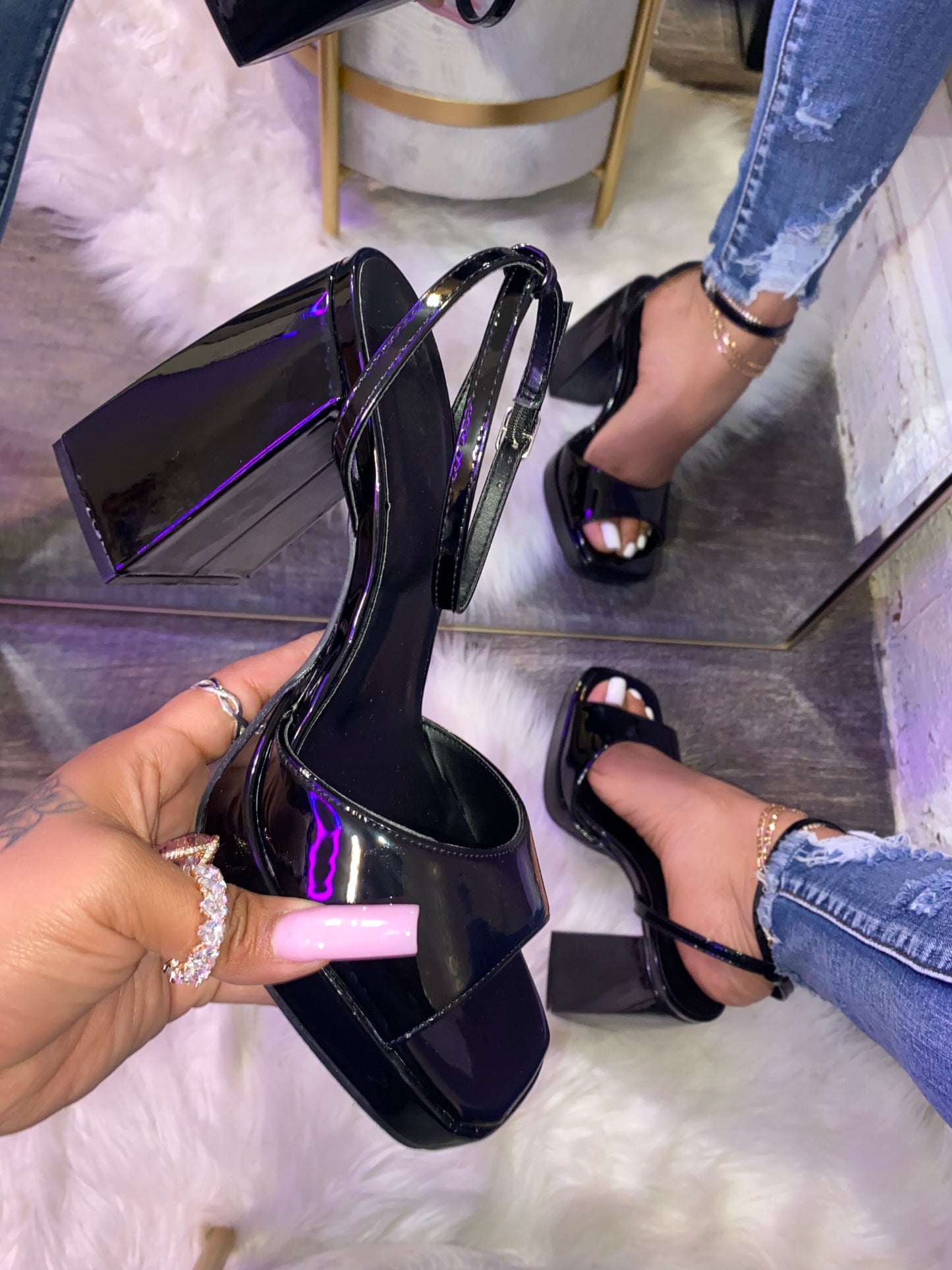 Gia Heel- Black (Wide Friendly)