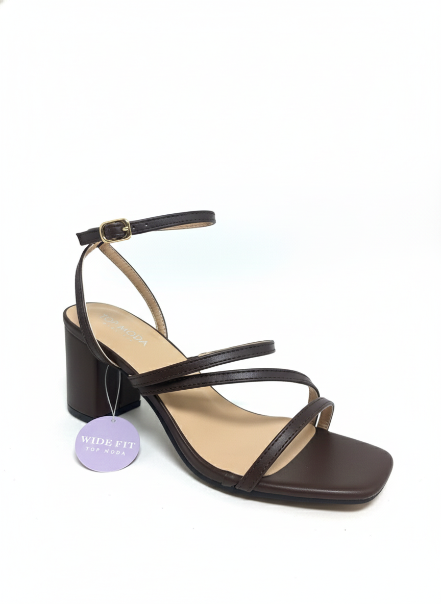 Ally Heel - Brown (Wide Fit)
