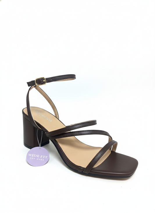 Ally Heel - Brown (Wide Fit)