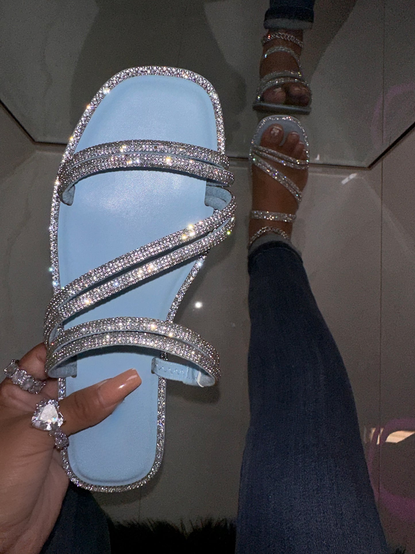 Mia Sandal - Baby Blue