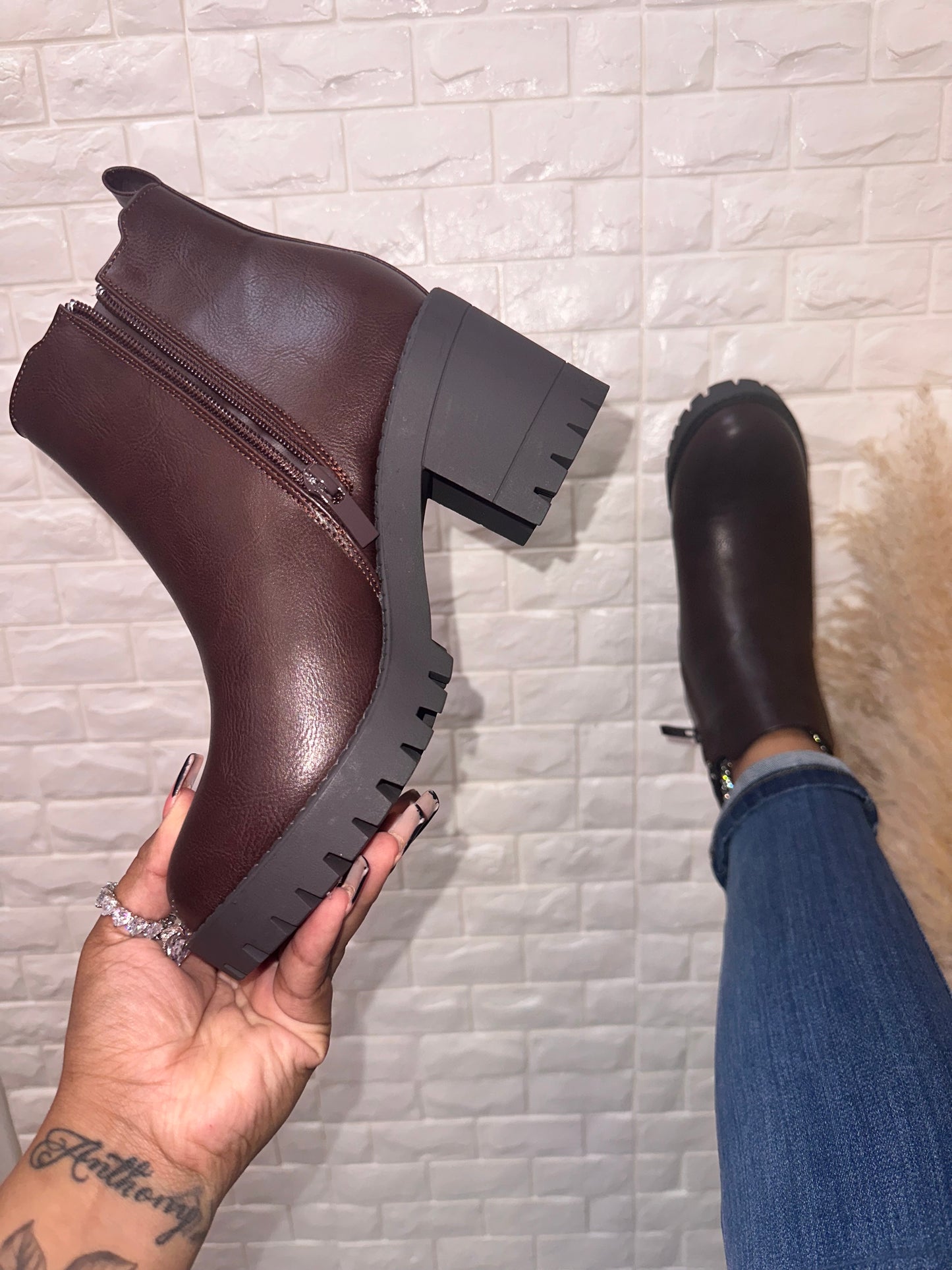 Bianca Boot - Brown (Wide Friendly)