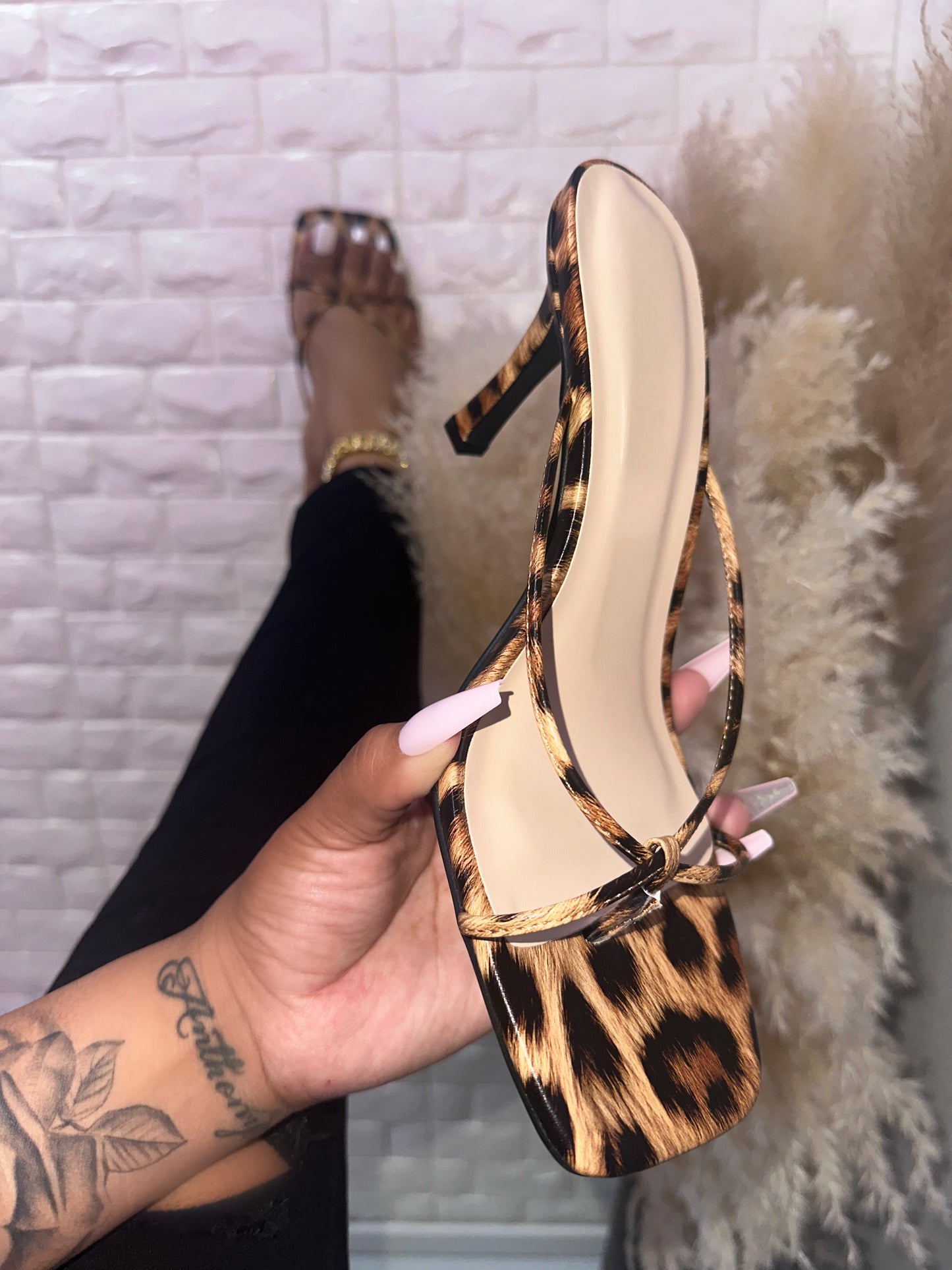 Dexi Heel - Leopard (Wide Friendly)