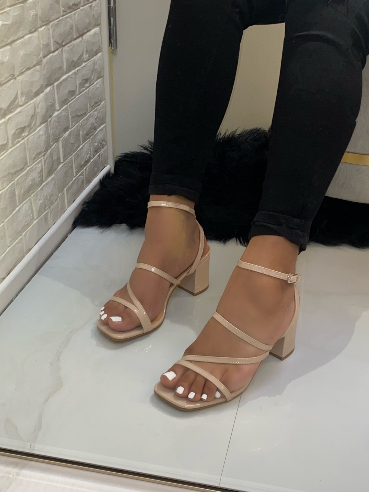 Ally Heel - Nude (Wide Fit)