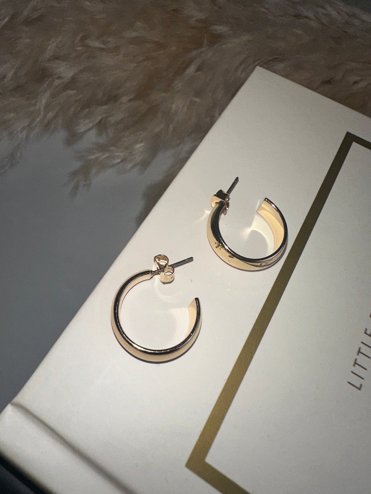 Auburn Gold Hoop Earrings