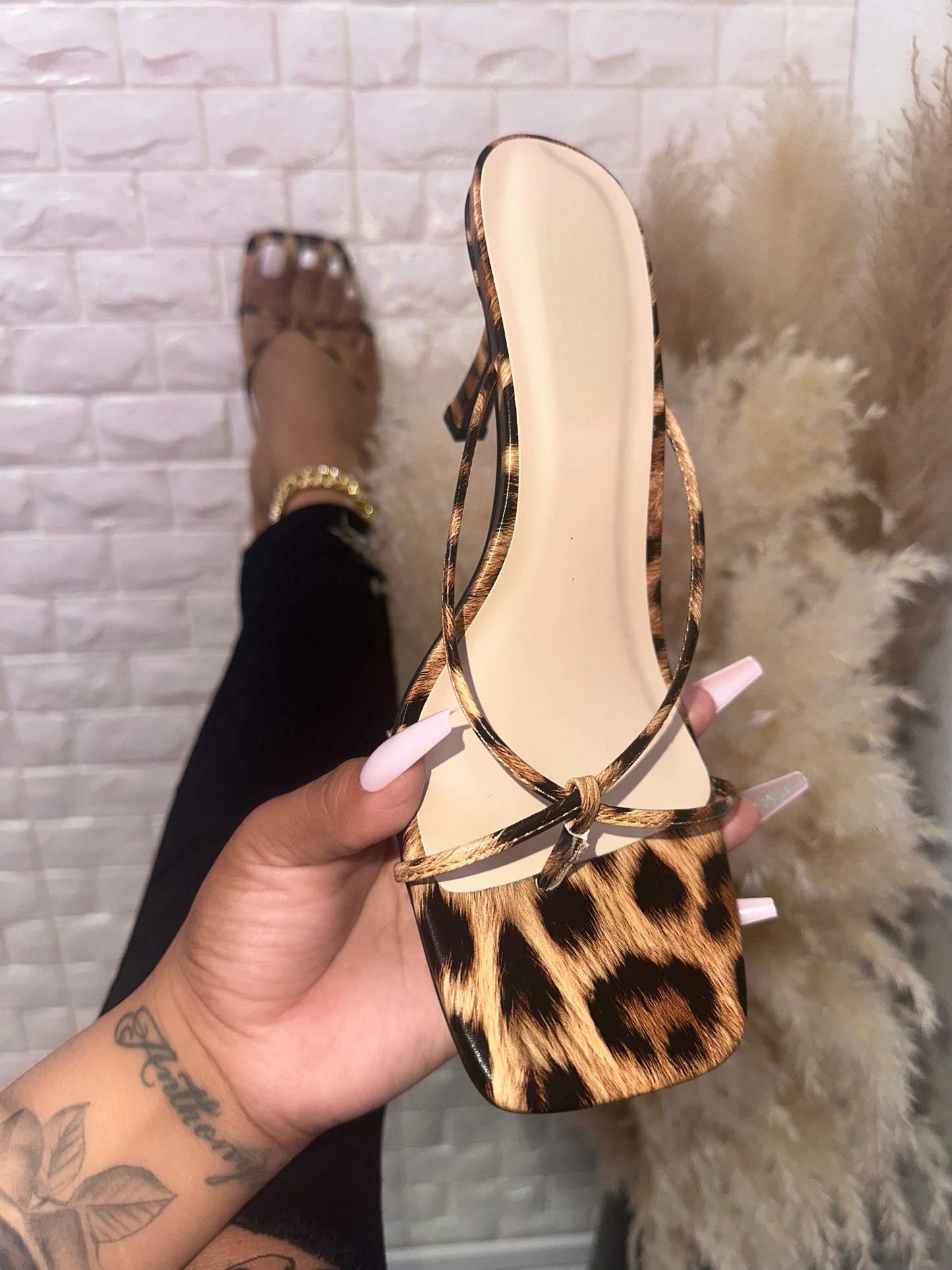 Dexi Heel - Leopard (Wide Friendly)
