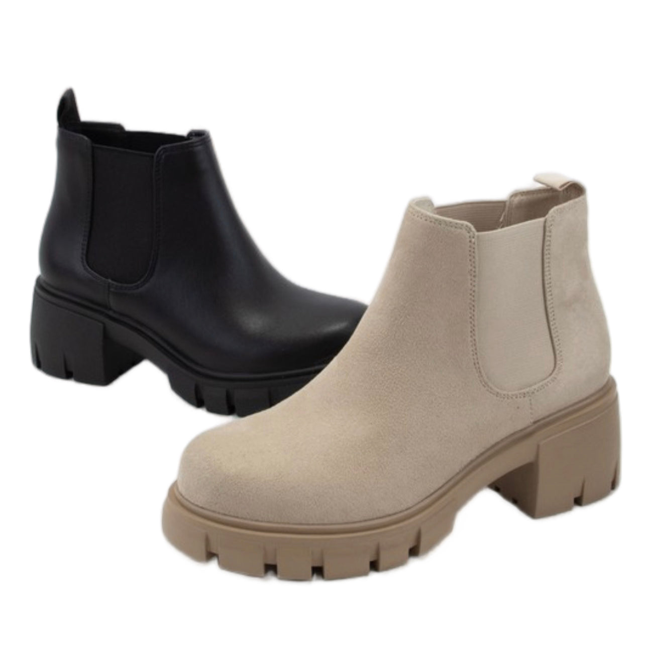 Gabby Boot - Beige (Wide Friendly)