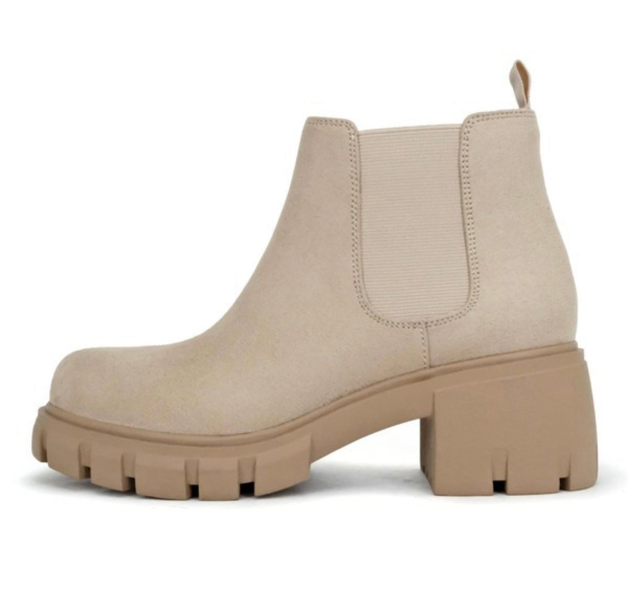 Gabby Boot - Beige (Wide Friendly)