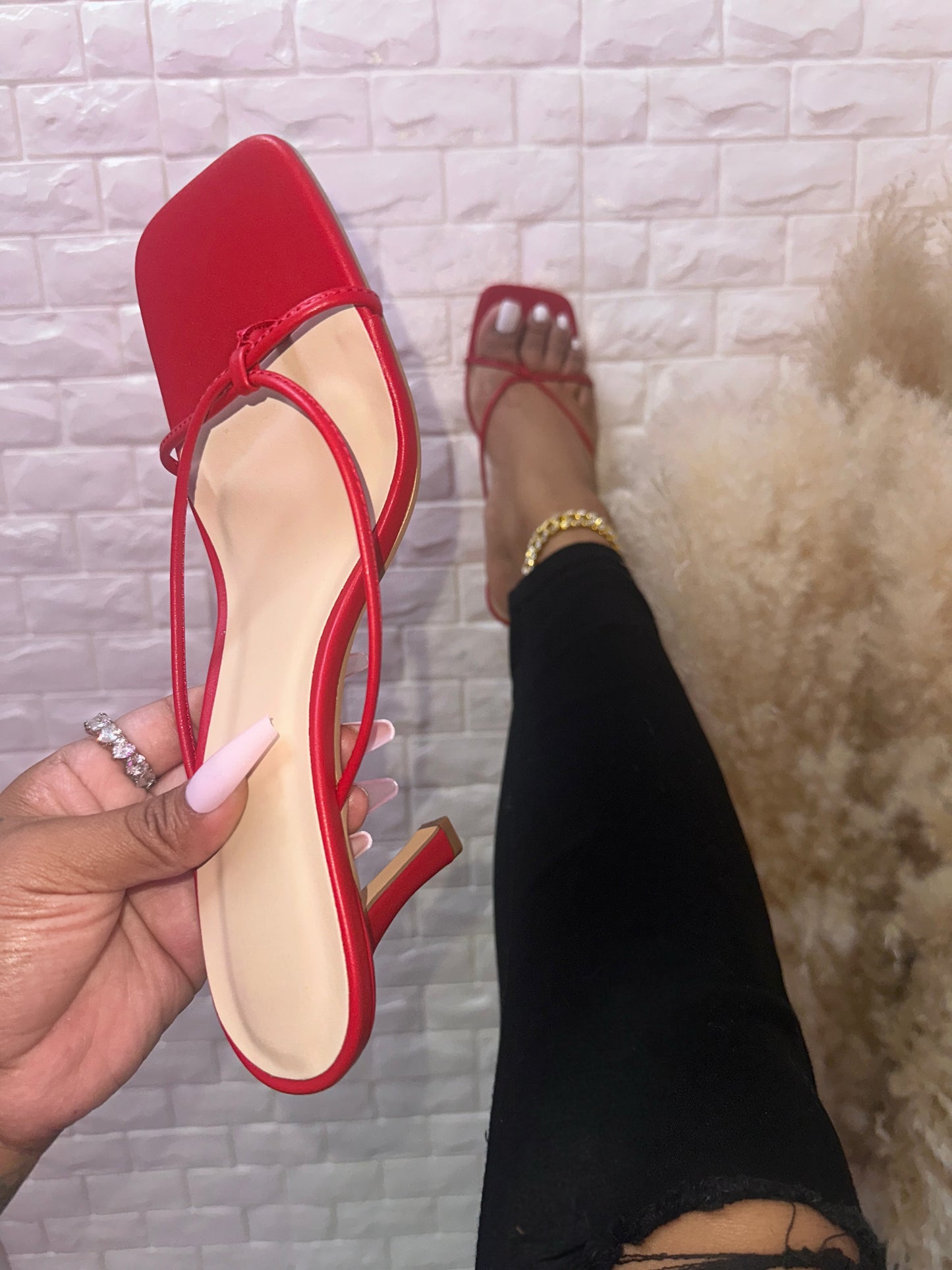 Dexi Heel - Red (Wide Friendly)