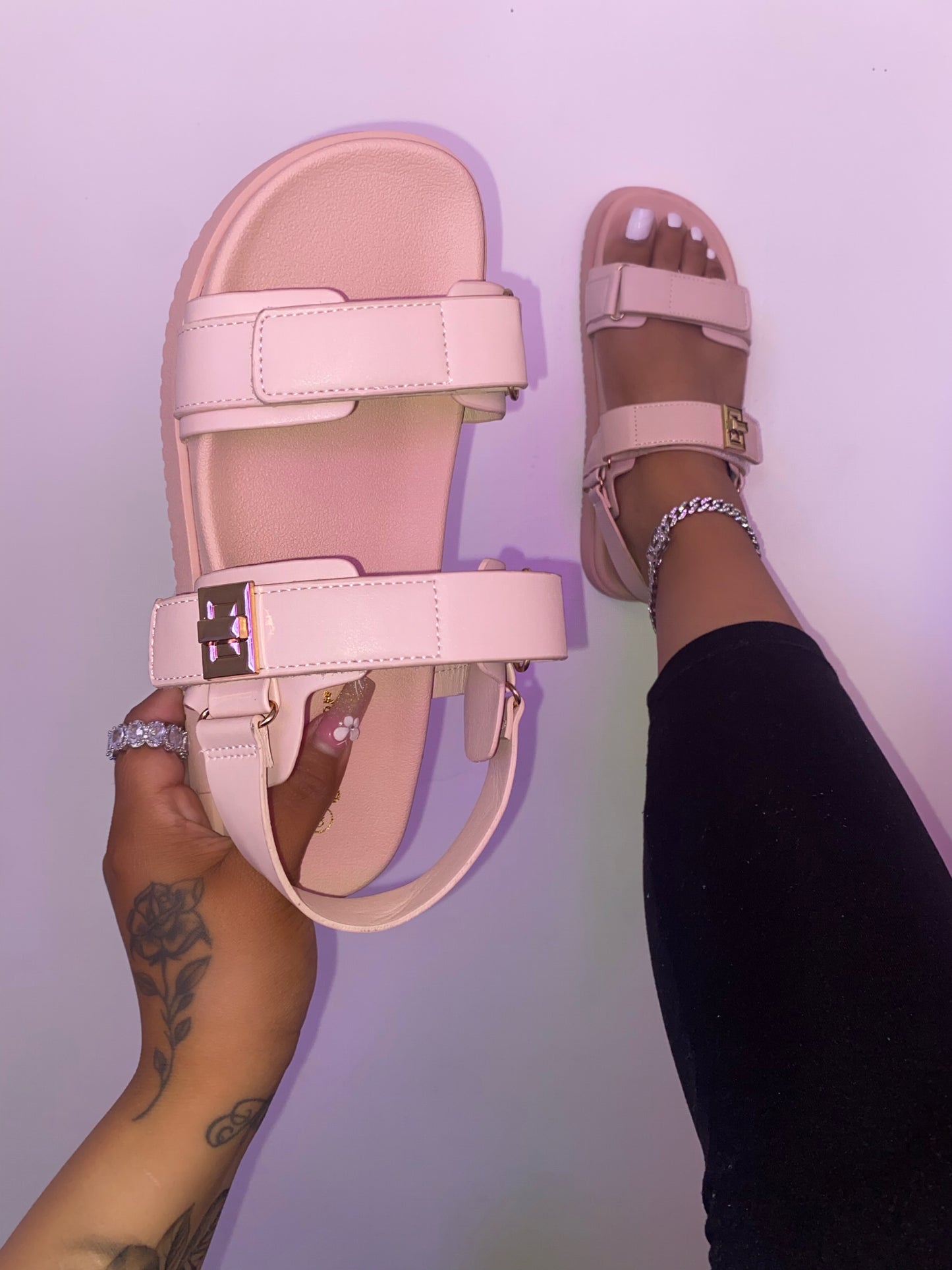 Tammy Sandal - Pink (Wide Friendly)