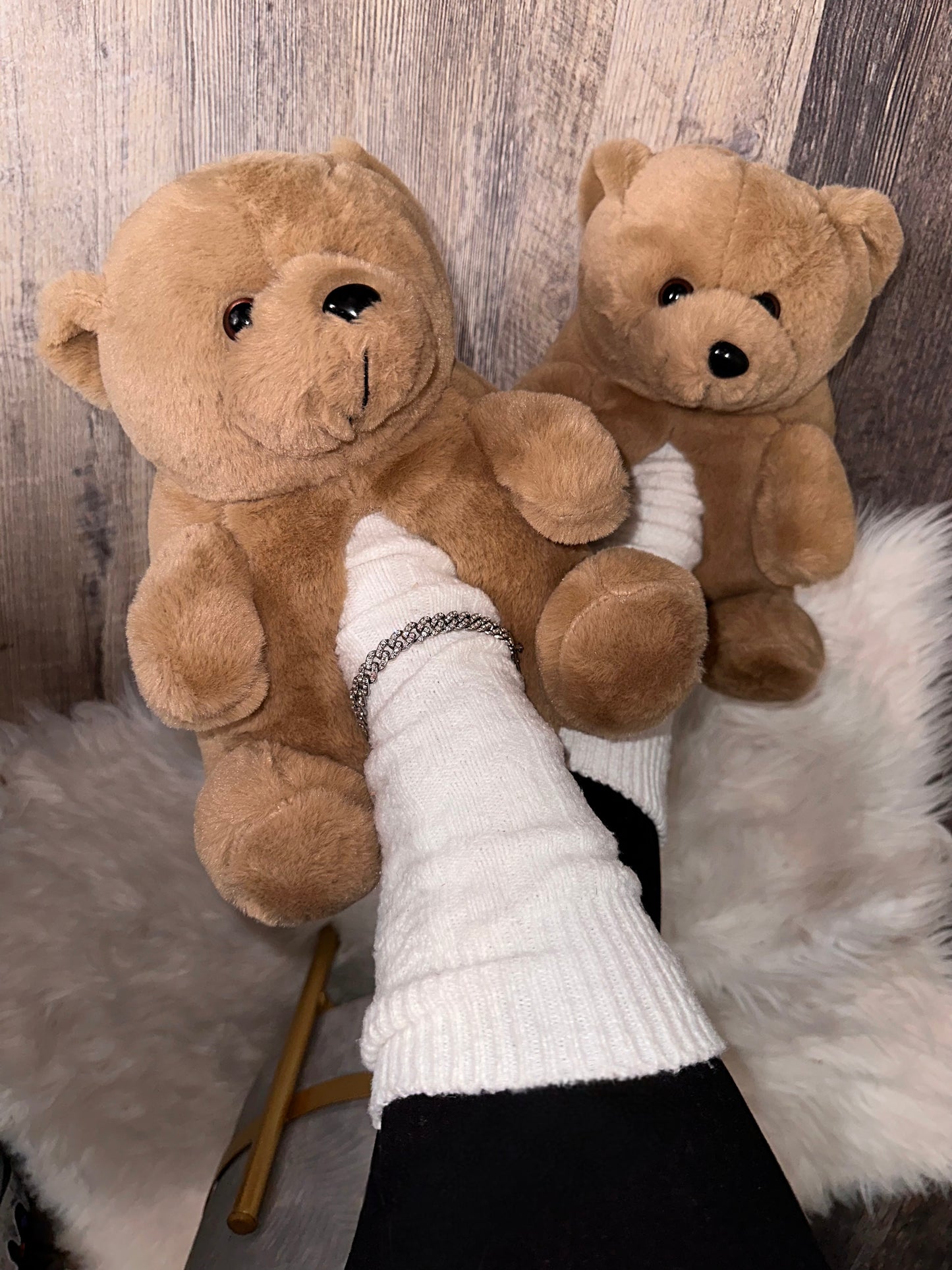 Teddy Slippers - Tan