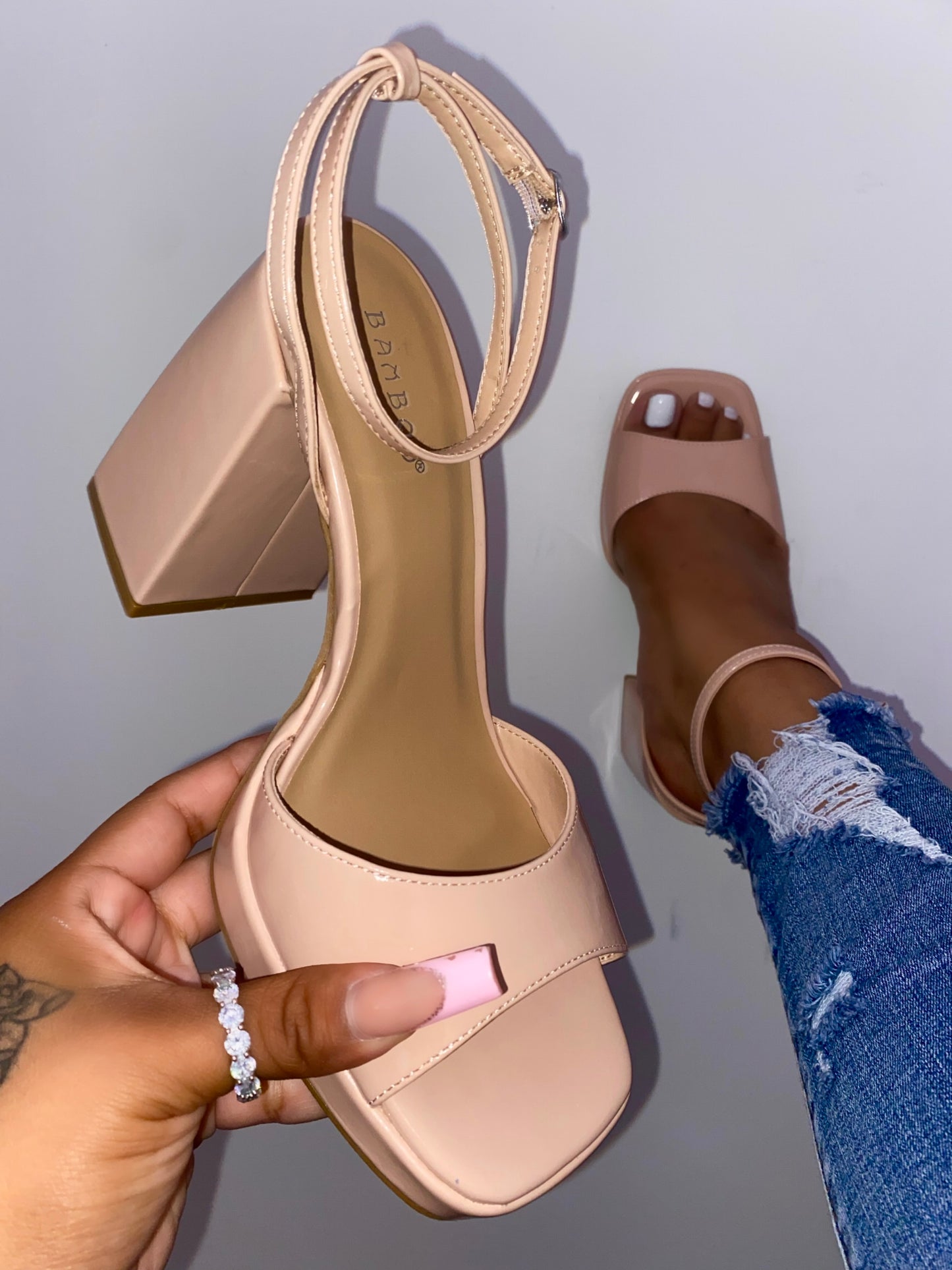 Gia Heel - Nude (Wide Friendly)