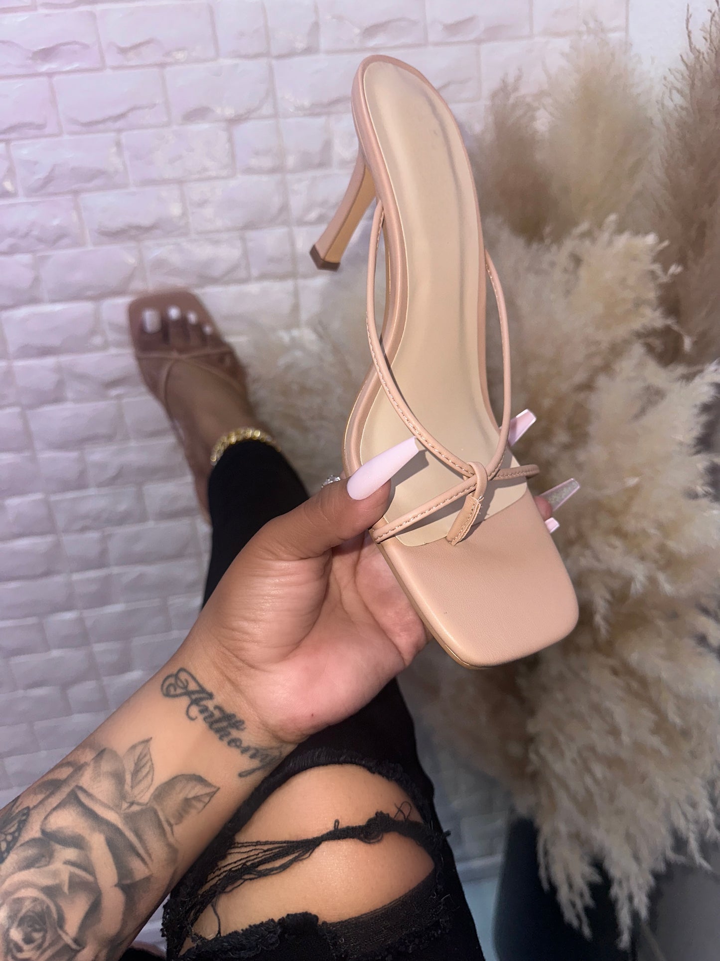 Dexi Heel - Nude (Wide Friendly)
