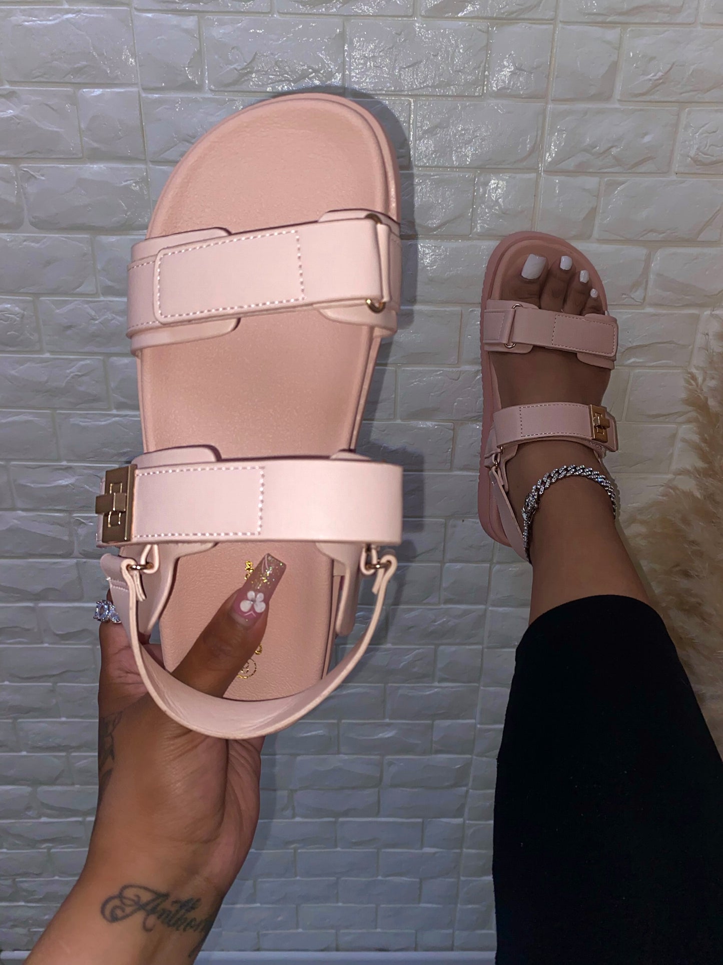 Tammy Sandal - Pink (Wide Friendly)