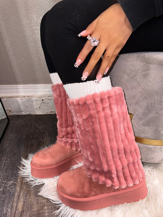 Brooklyn Boot - Blush Pink