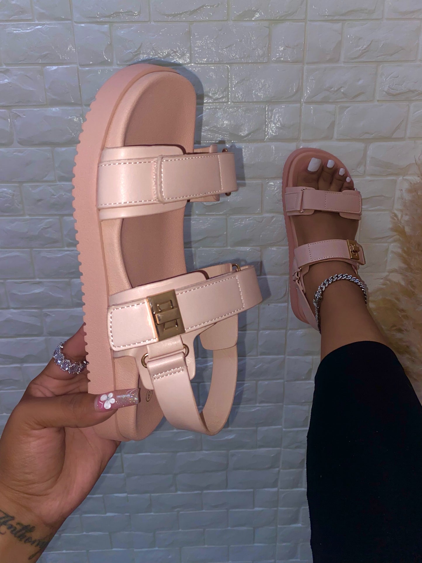 Tammy Sandal - Pink (Wide Friendly)