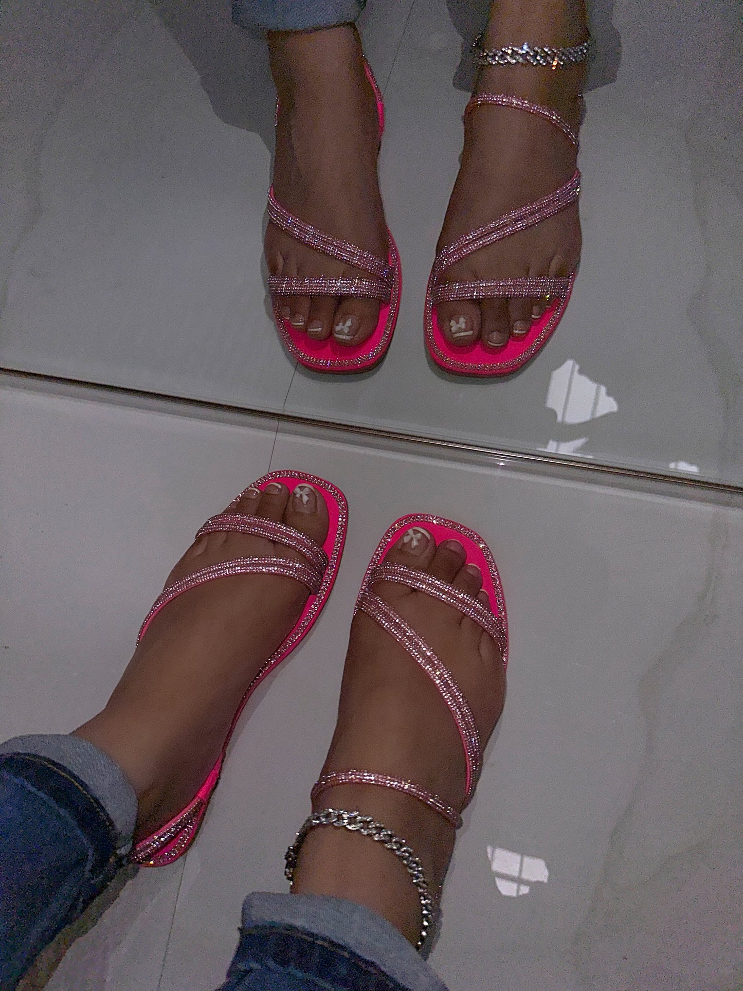 Mia Sandal - Hot Pink