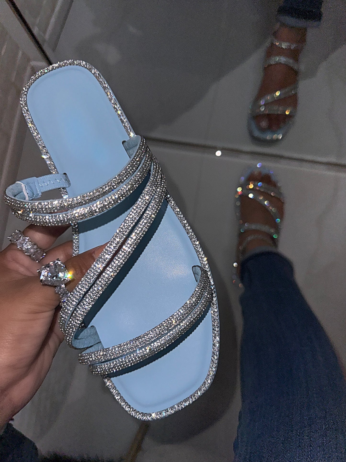 Mia Sandal - Baby Blue