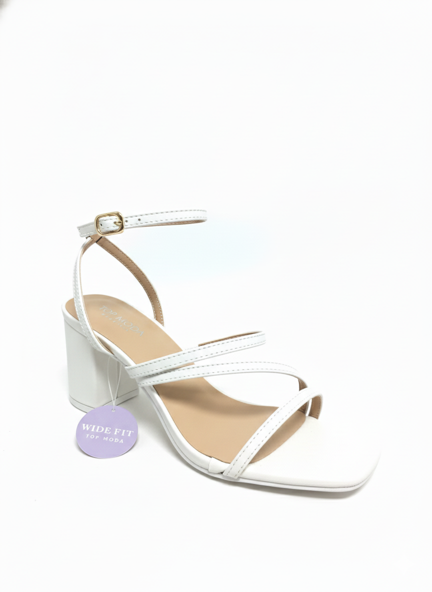 Ally Heel - Ivory (Wide Fit)