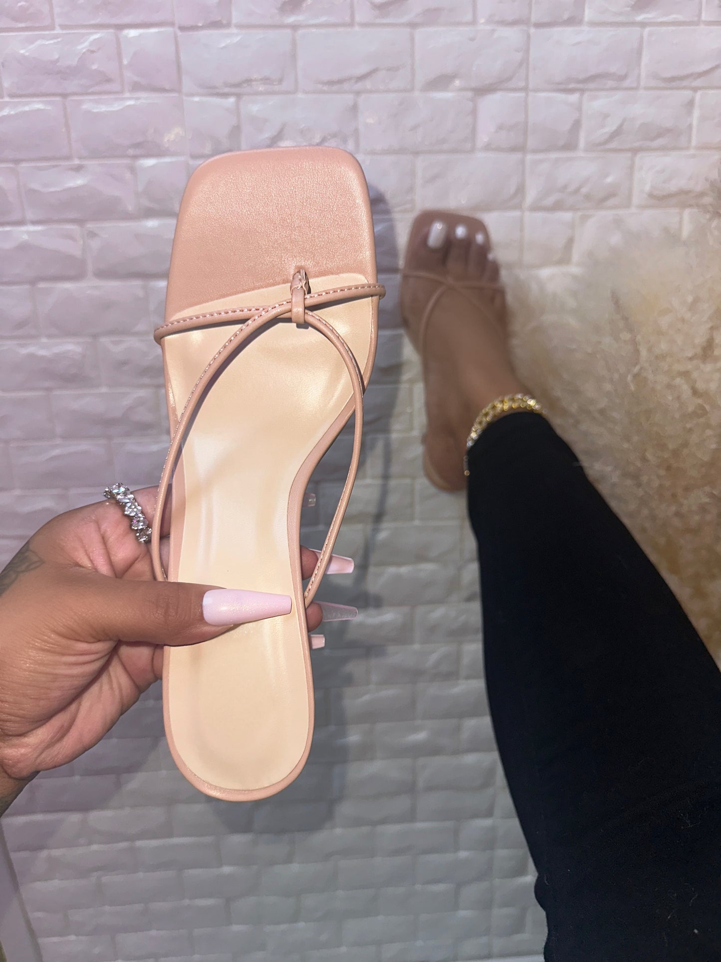 Dexi Heel - Nude (Wide Friendly)