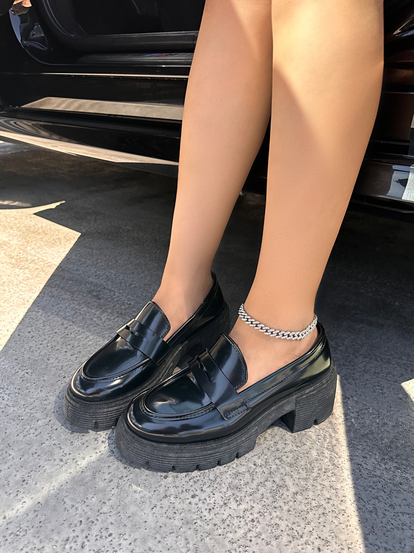 Alena Loafer - Black PU (Wide Friendly)