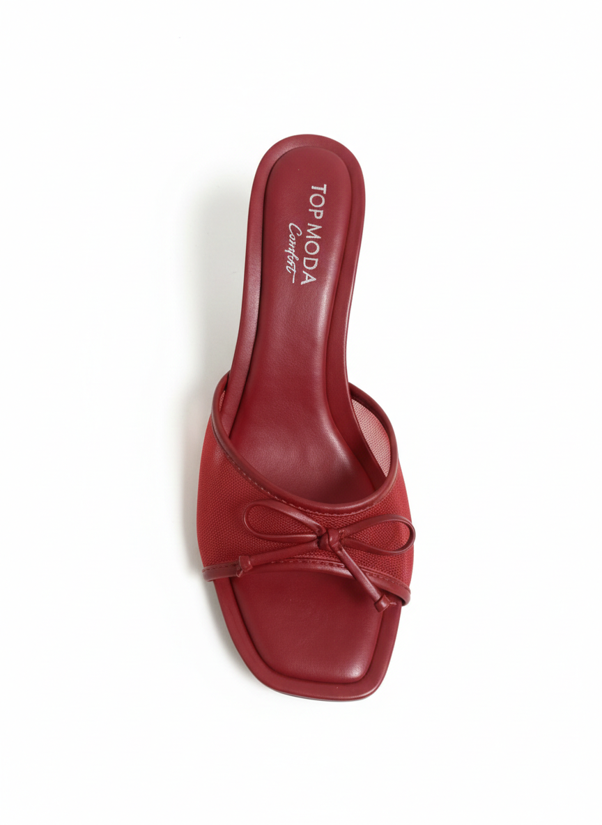 Sandra Heel - Red (Wide Friendly)