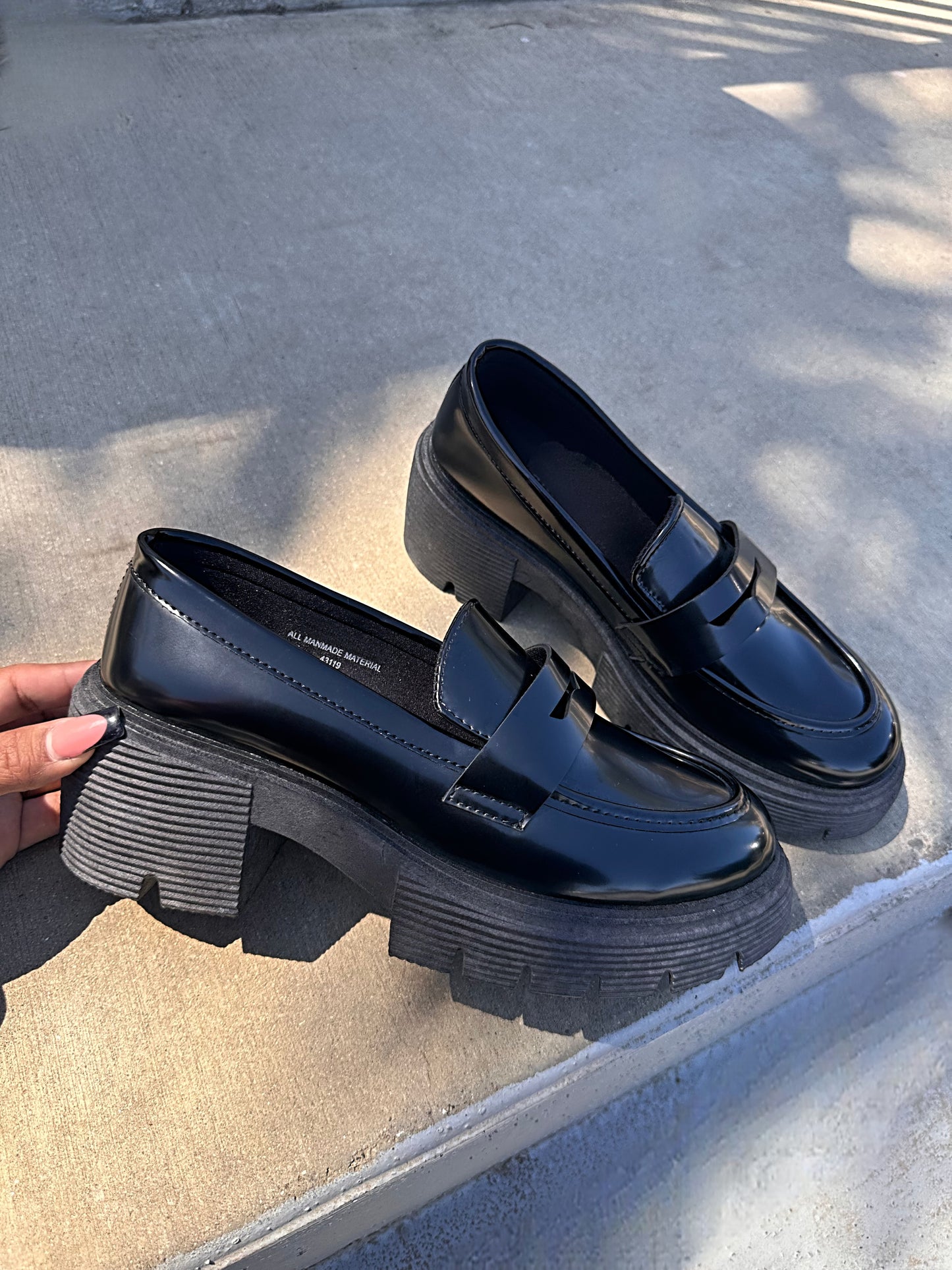 Alena Loafer - Black PU (Wide Friendly)