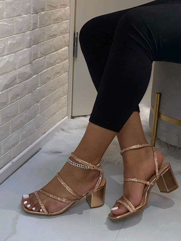 Everly Heel - Rose Gold (Wide Fit)