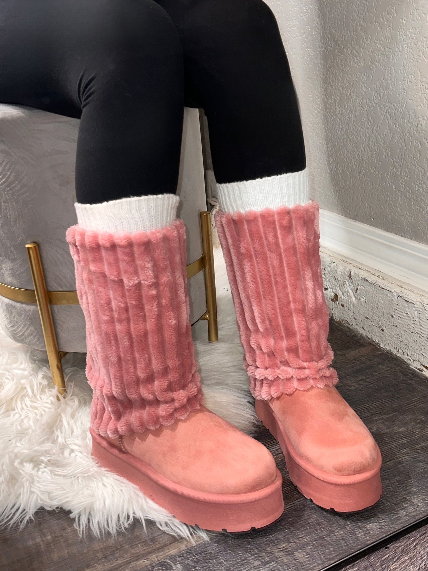 Brooklyn Boot - Blush Pink