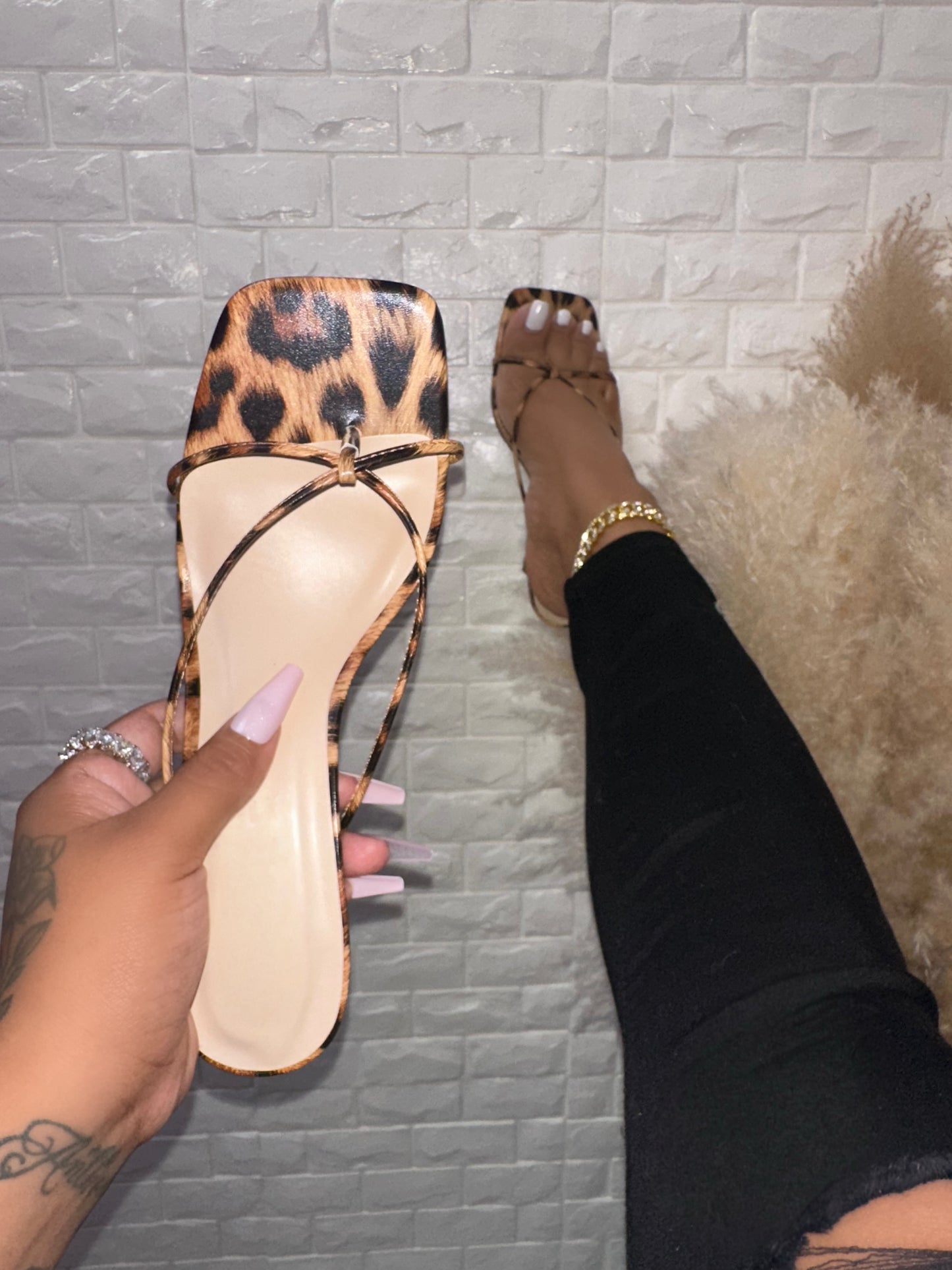 Dexi Heel - Leopard (Wide Friendly)