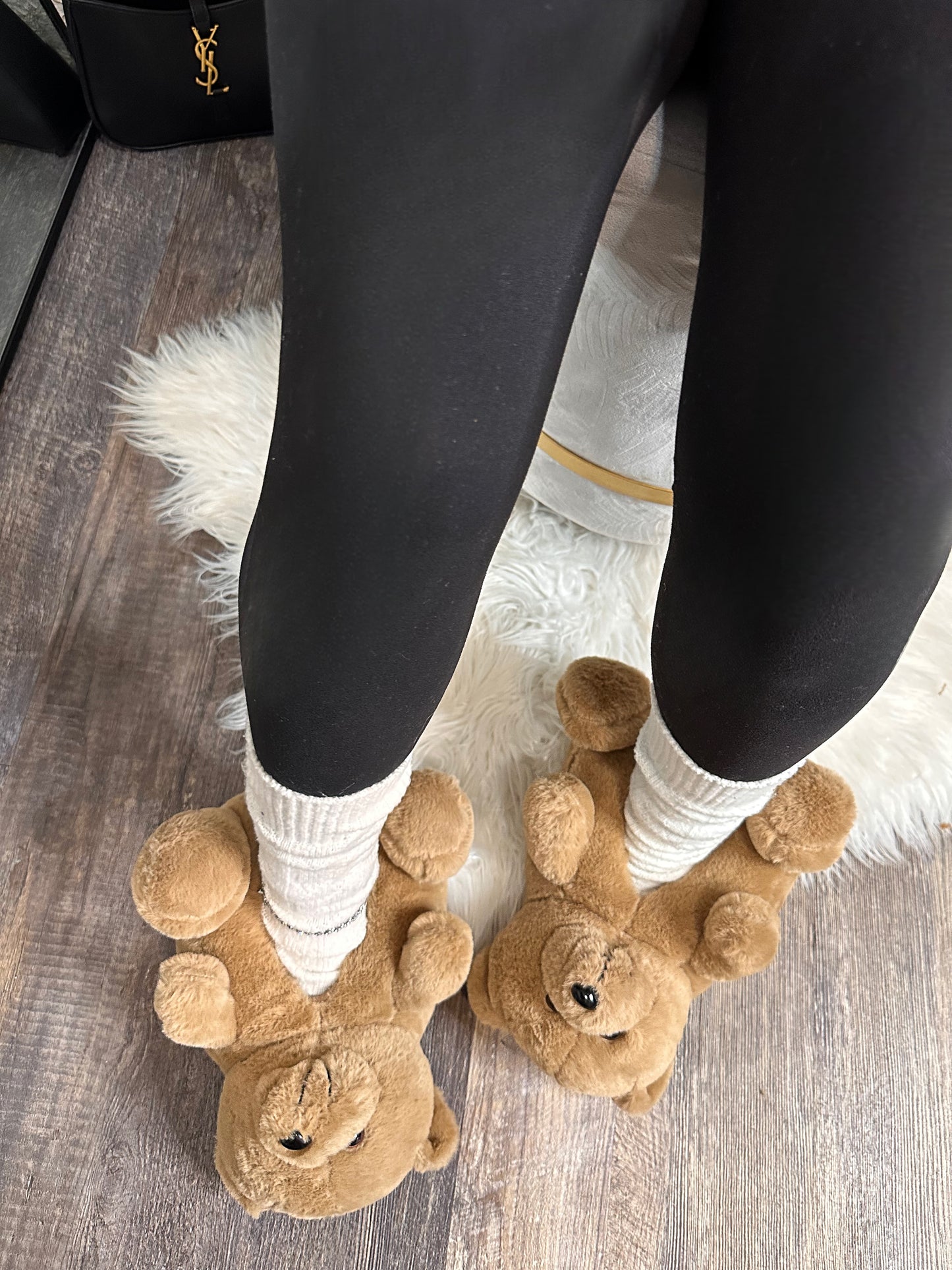 Teddy Slippers - Tan