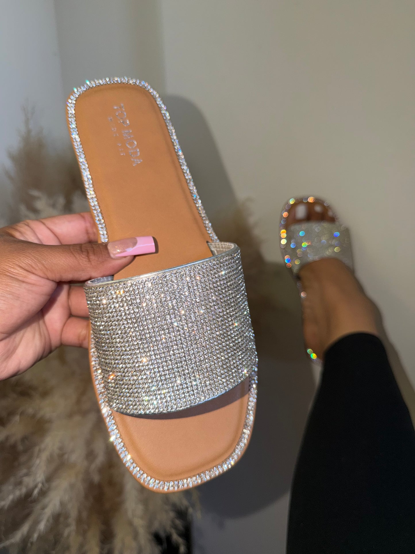 Rayene Sandal - Silver (Wide Width)