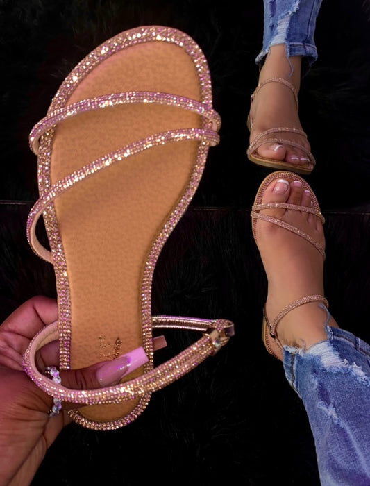 Brady Sandal- Rose Gold