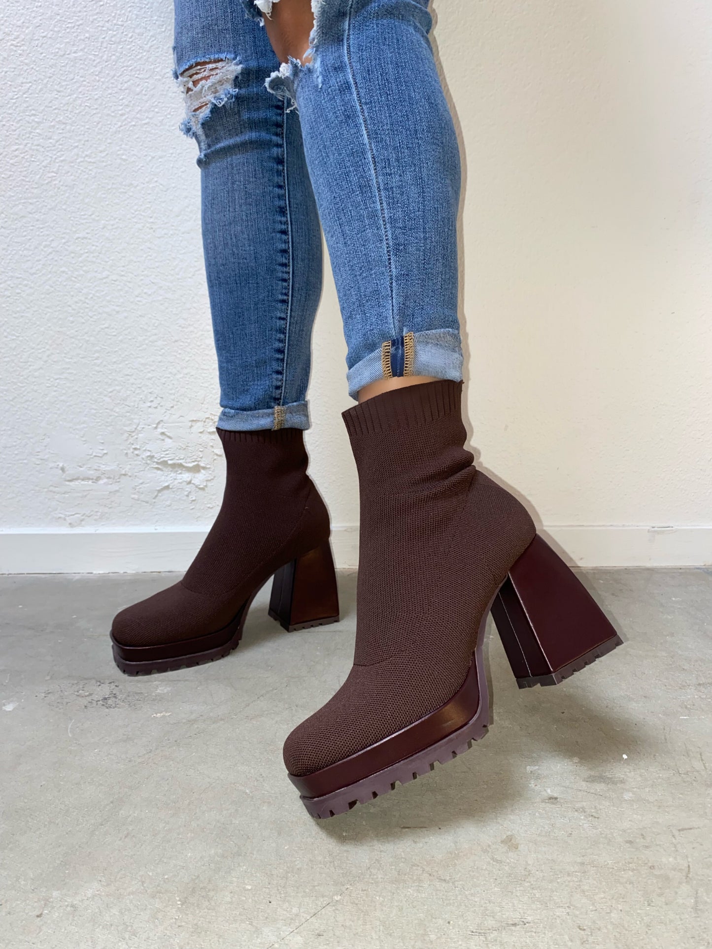 Malayah Boot - Chocolate (Wide Friendly)