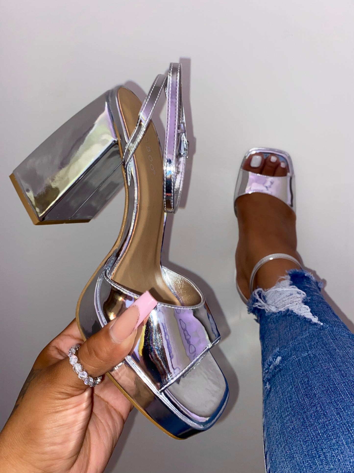 Gia Heel - Silver (Wide Friendly)