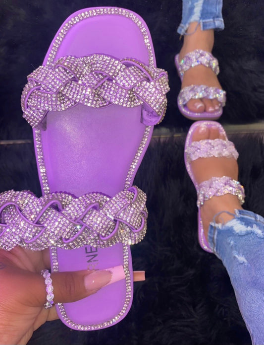 Tamara Sandal - Purple (Wide Friendly)