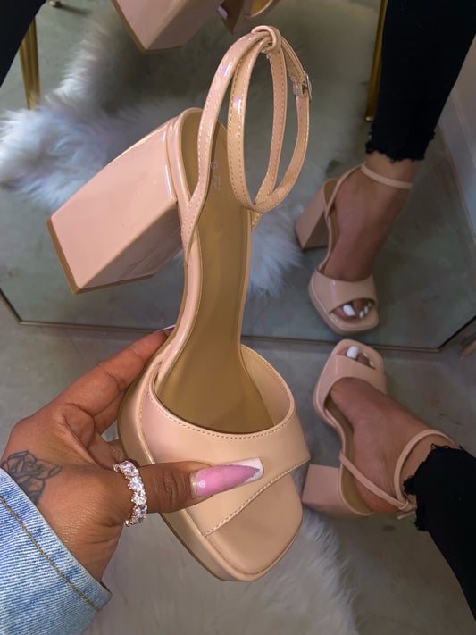 Gia Heel - Nude (Wide Friendly)