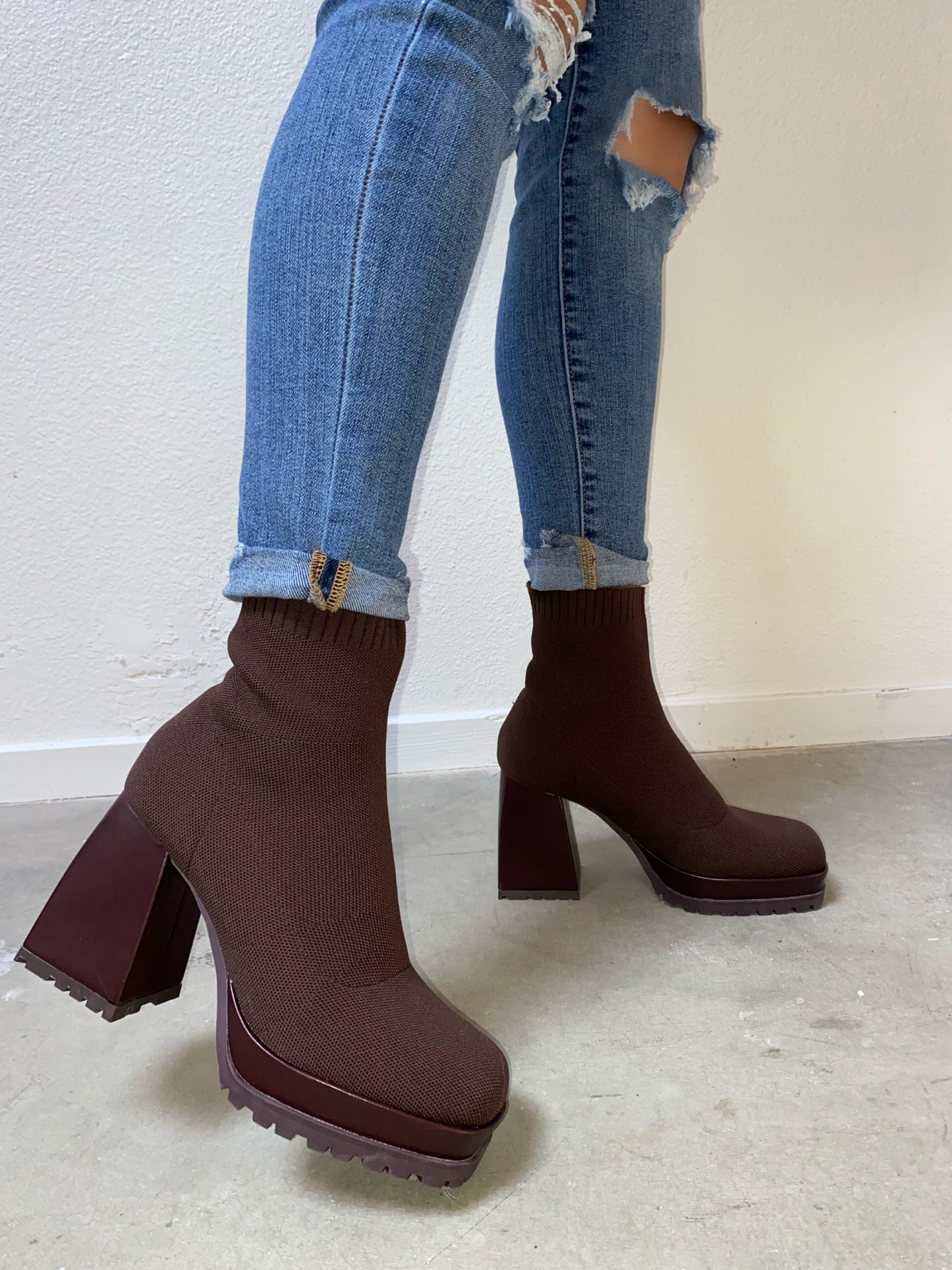 Malayah Boot - Chocolate (Wide Friendly)