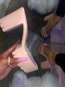 Tammy Heel - Clear/Nude