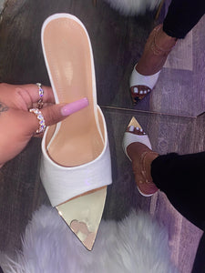 Kim Heel - White (Wide Friendly)