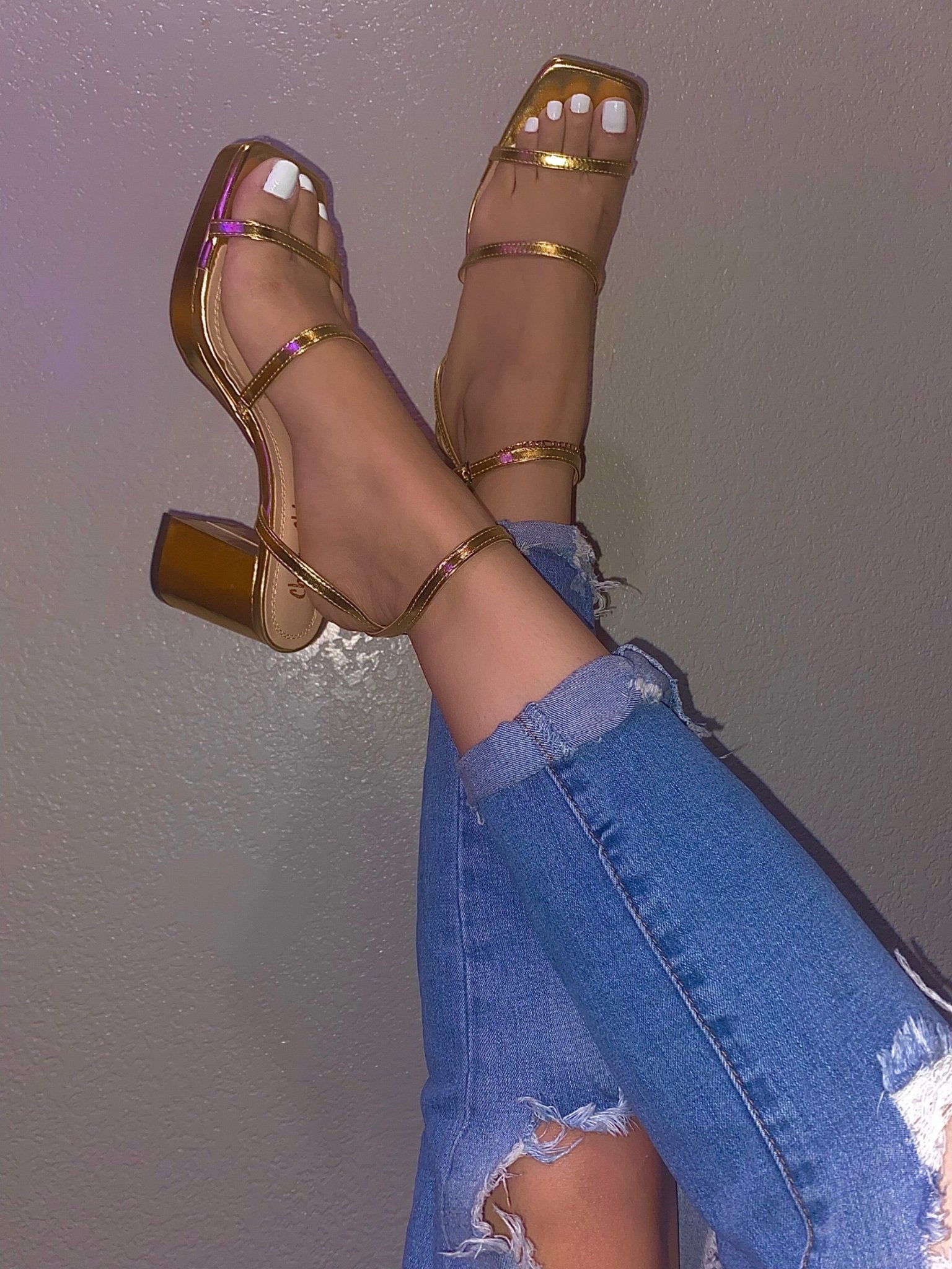 Moira Heel - Gold - ShopShoeHaul